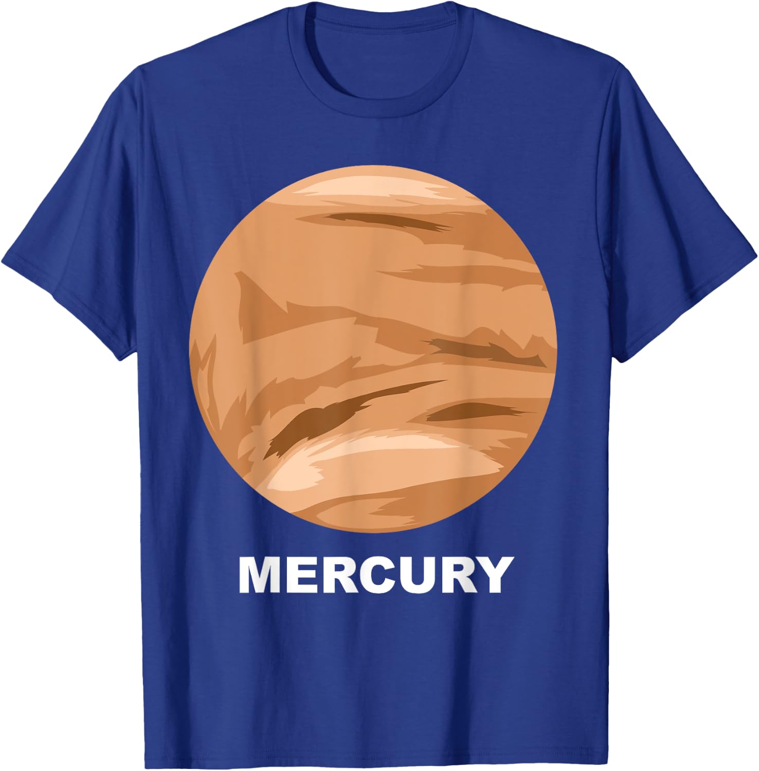 Solar System Group Costumes - Giant Planet Mercury Costume T-Shirt - T-Shirt | Royal