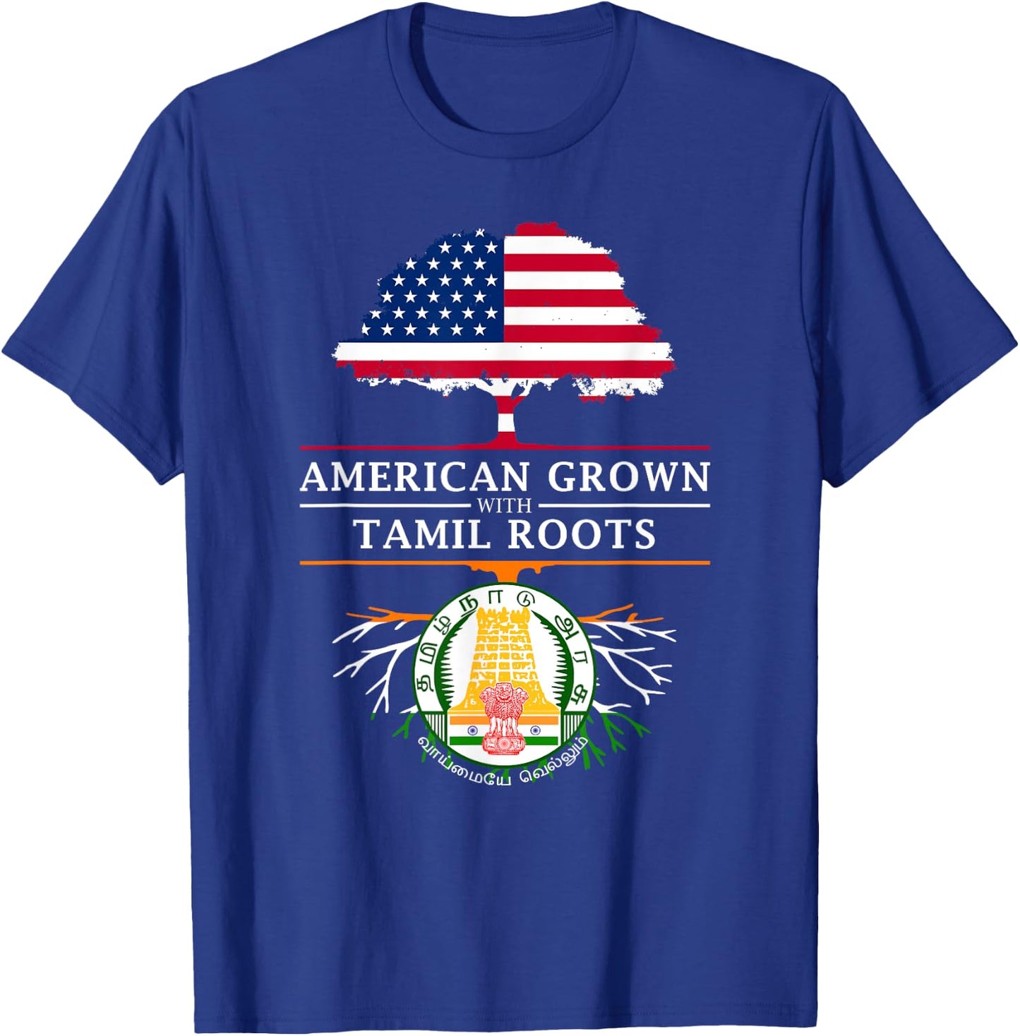 American Grown Tamil Roots - Tamil Nadu T-Shirt - T-Shirt | Royal