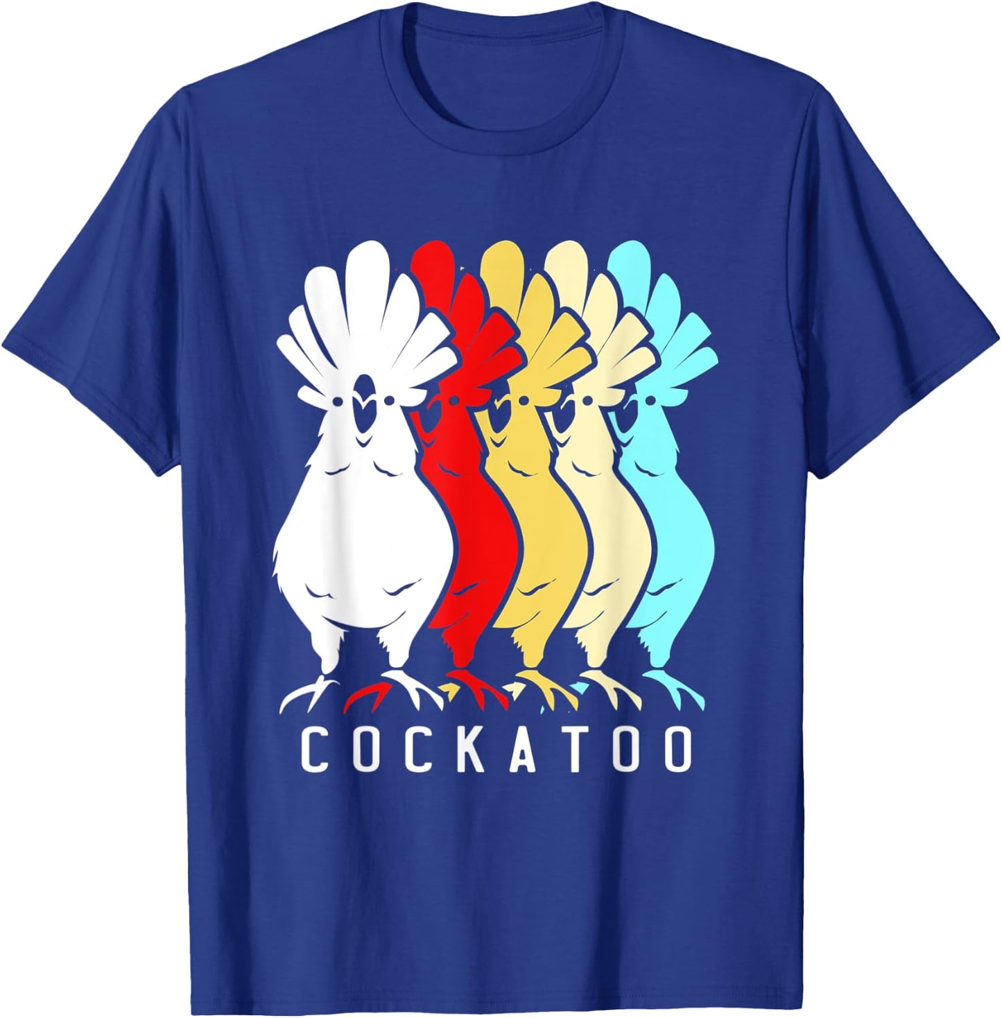 Retro Vintage Cockatoo Squad T-Shirt - T-Shirt | Royal