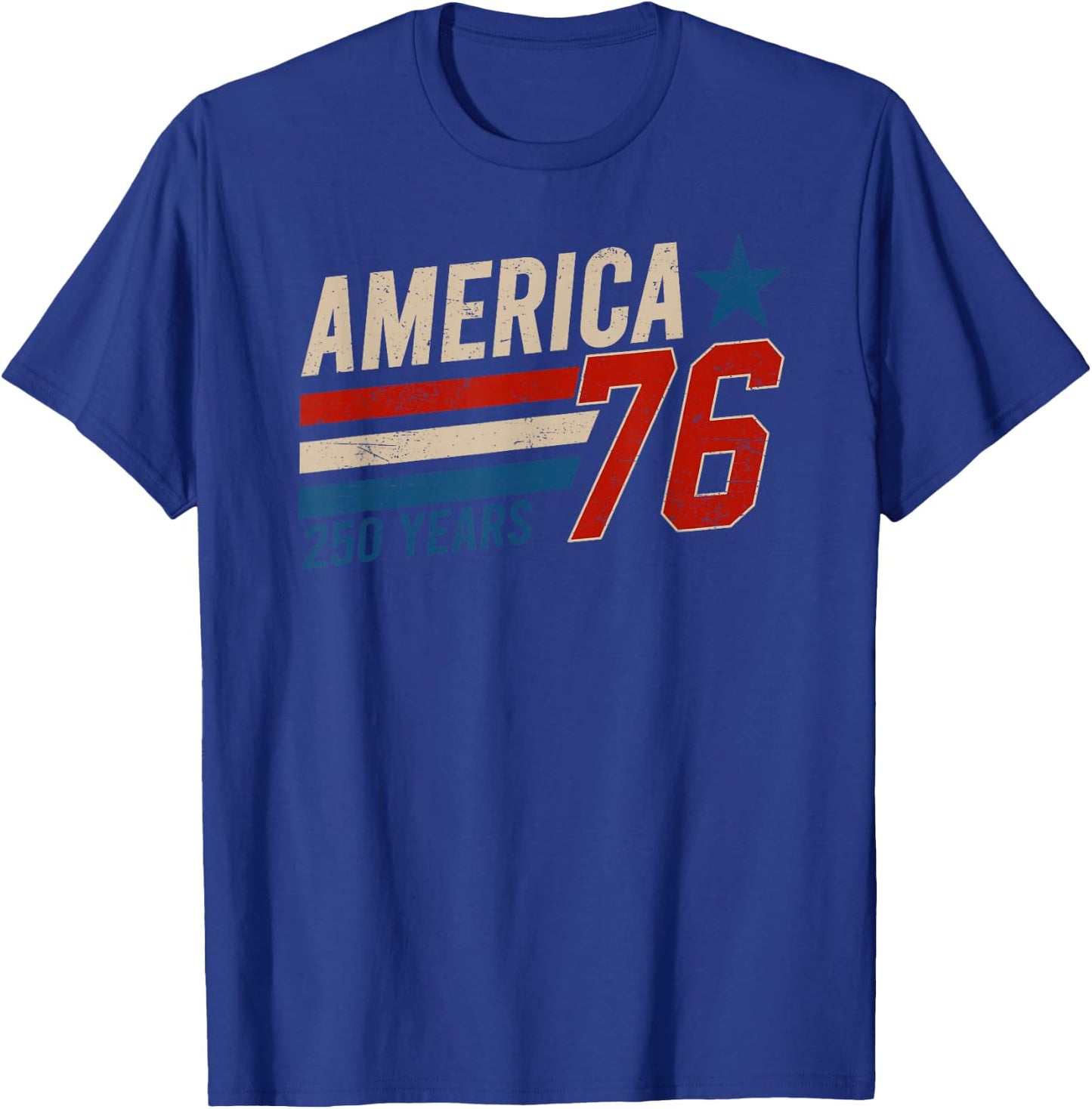 America Retro 250 Years 250th Anniversary USA 1776 2026 T-Shirt - T-Shirt | Royal