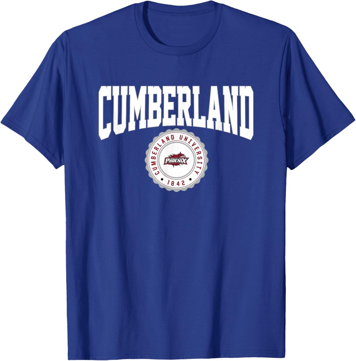 Cumberland University Phoenix Collegiate Seal T-Shirt - T-Shirt | Royal