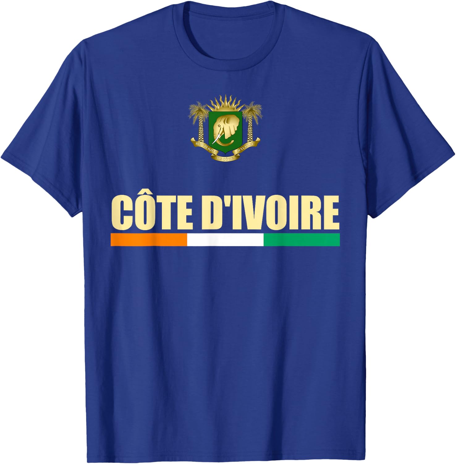 Cote d'Ivoire National Flag Ivory Coast Coat Of Arms Gift T-Shirt - T-Shirt | Royal