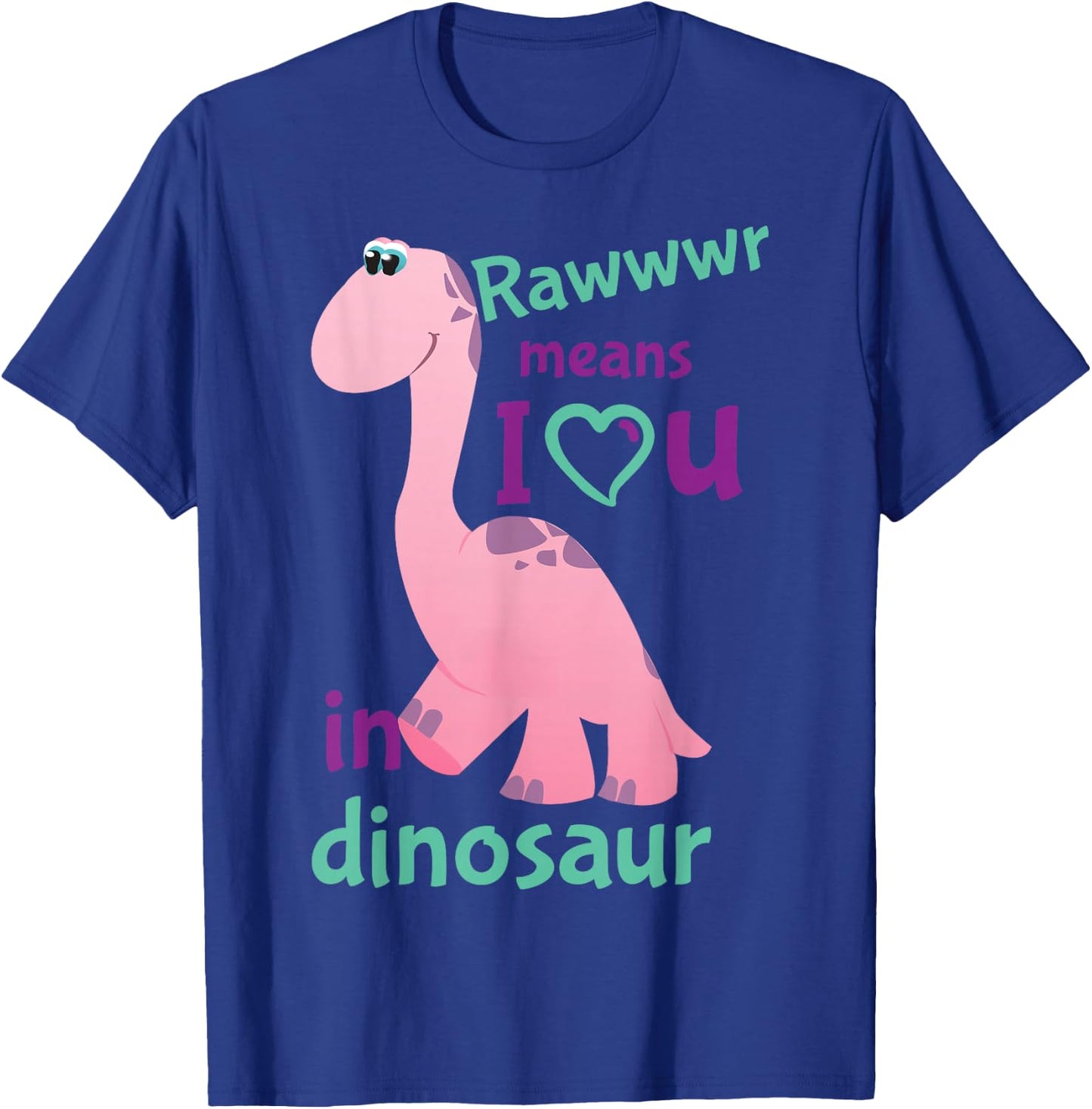 Lil' Stings Adult Baby I Love You Dinosaur ABDL T-Shirt - T-Shirt | Royal