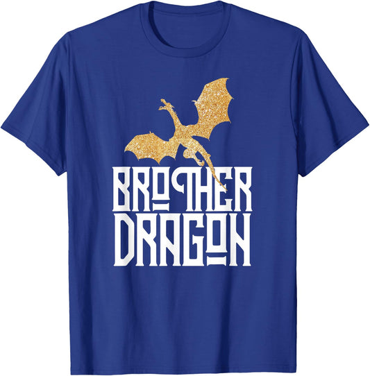 Brother Dragon Christmas Shirt Matching Family Kids Son Boys T-Shirt - T-Shirt | Royal