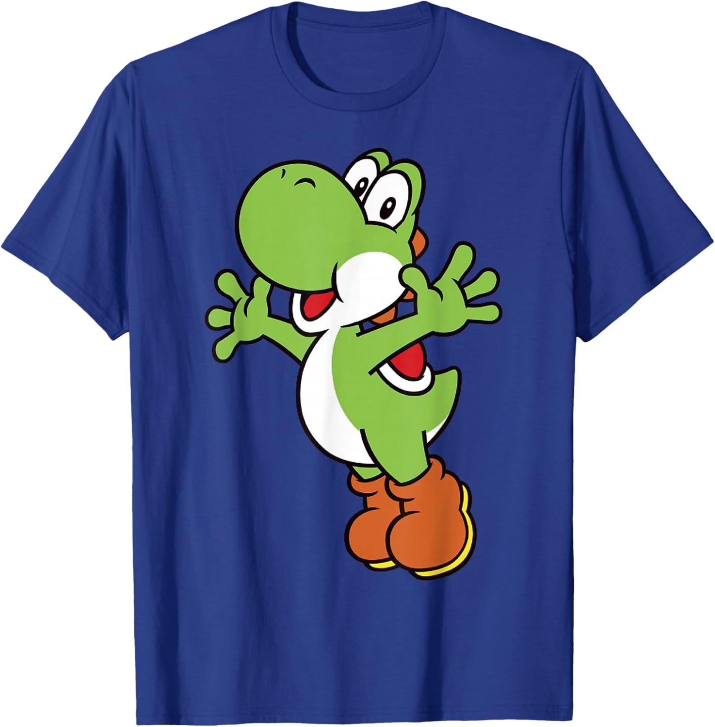 Super Mario Yoshi Classic Jump Portrait T-Shirt - T-Shirt | Royal