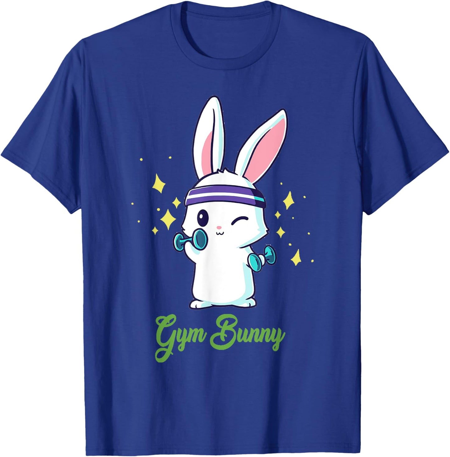 Gym Bunny Fitness Rabbit Lover Gym Workout T-Shirt - T-Shirt | Royal
