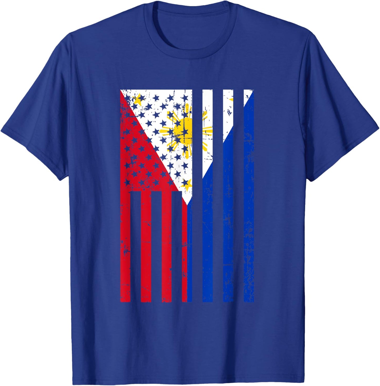 Philippines American Flag for New US Citizen Gift T-Shirt - T-Shirt | Royal
