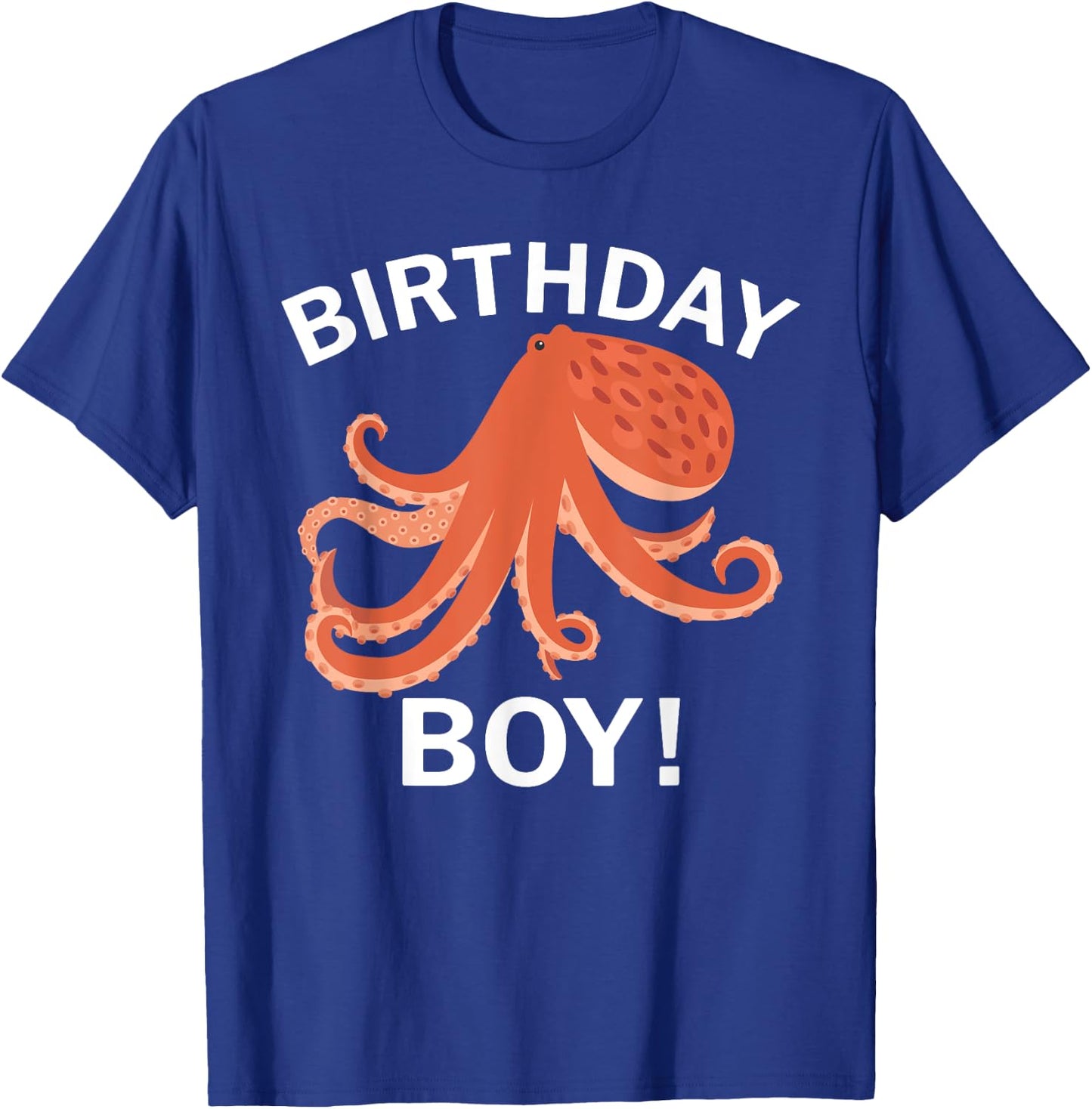 Birthday Boy Octopus T-Shirt - T-Shirt | Royal
