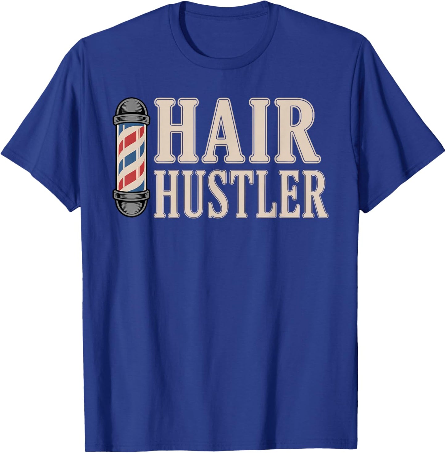 Cool Barber Art Women Barber Shop Pole Barber T-Shirt - T-Shirt | Royal