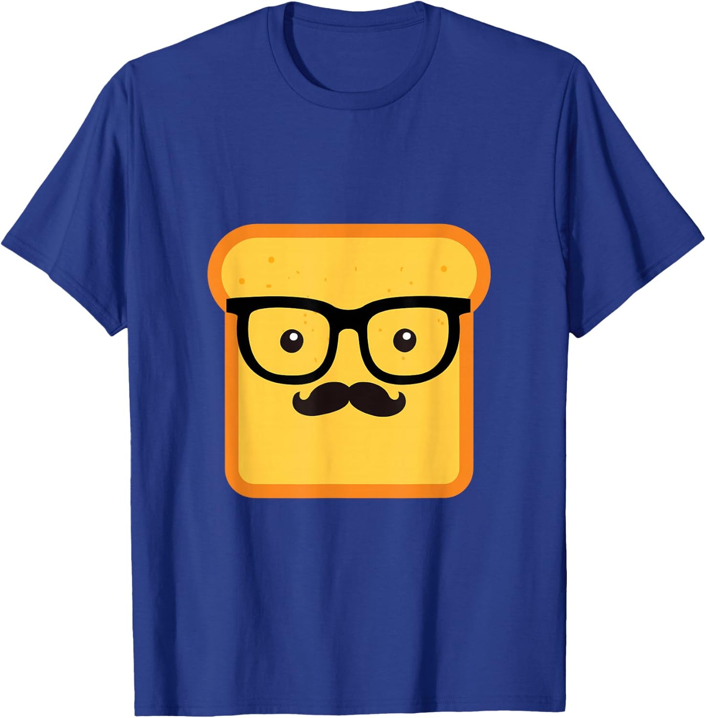 Hipster Loaf of Bread Caricature Funny Chef Gift T-Shirt - T-Shirt | Royal
