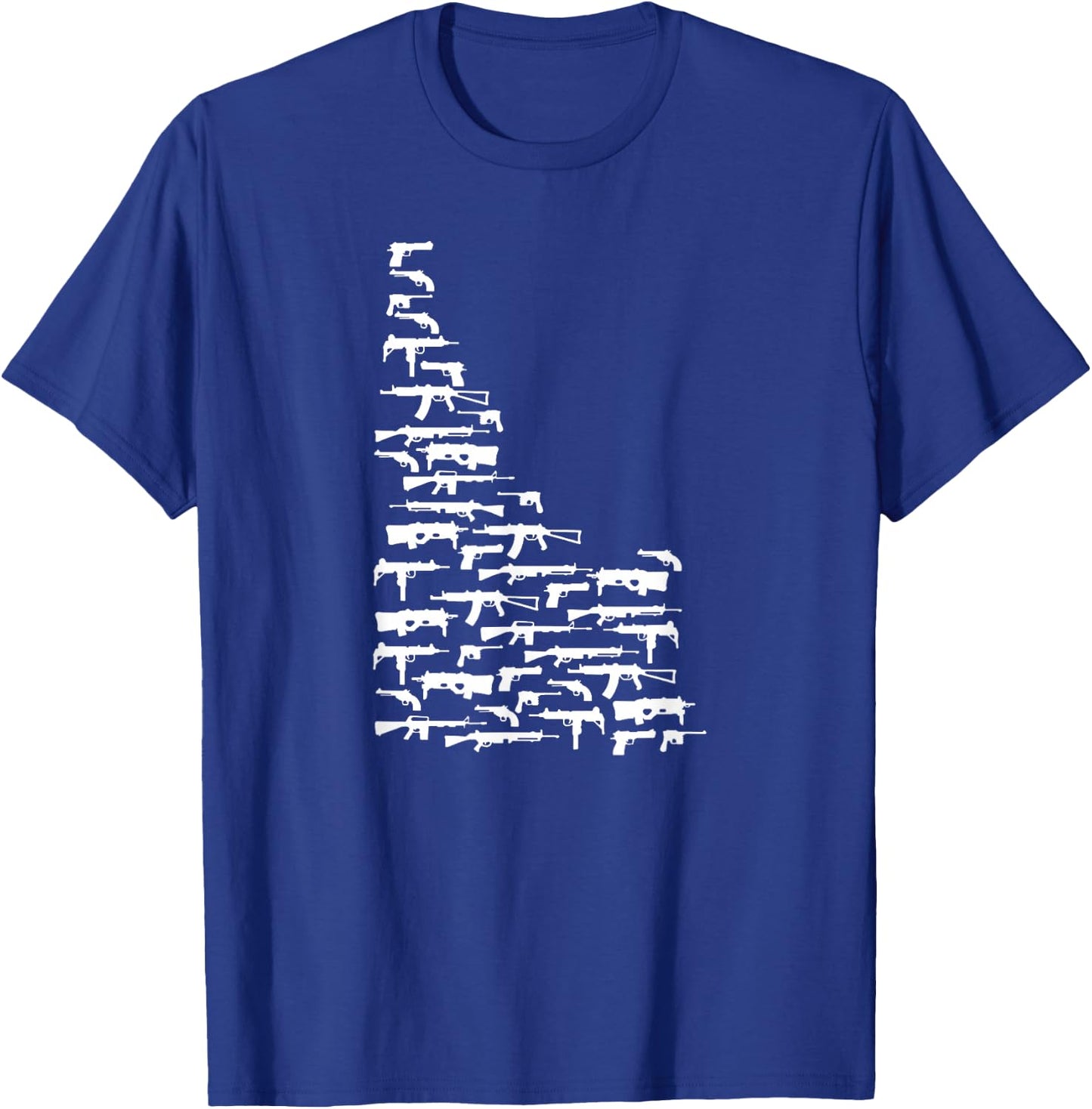 State of Idaho made up of Guns 2nd Amendment T-Shirt - T-Shirt | Royal