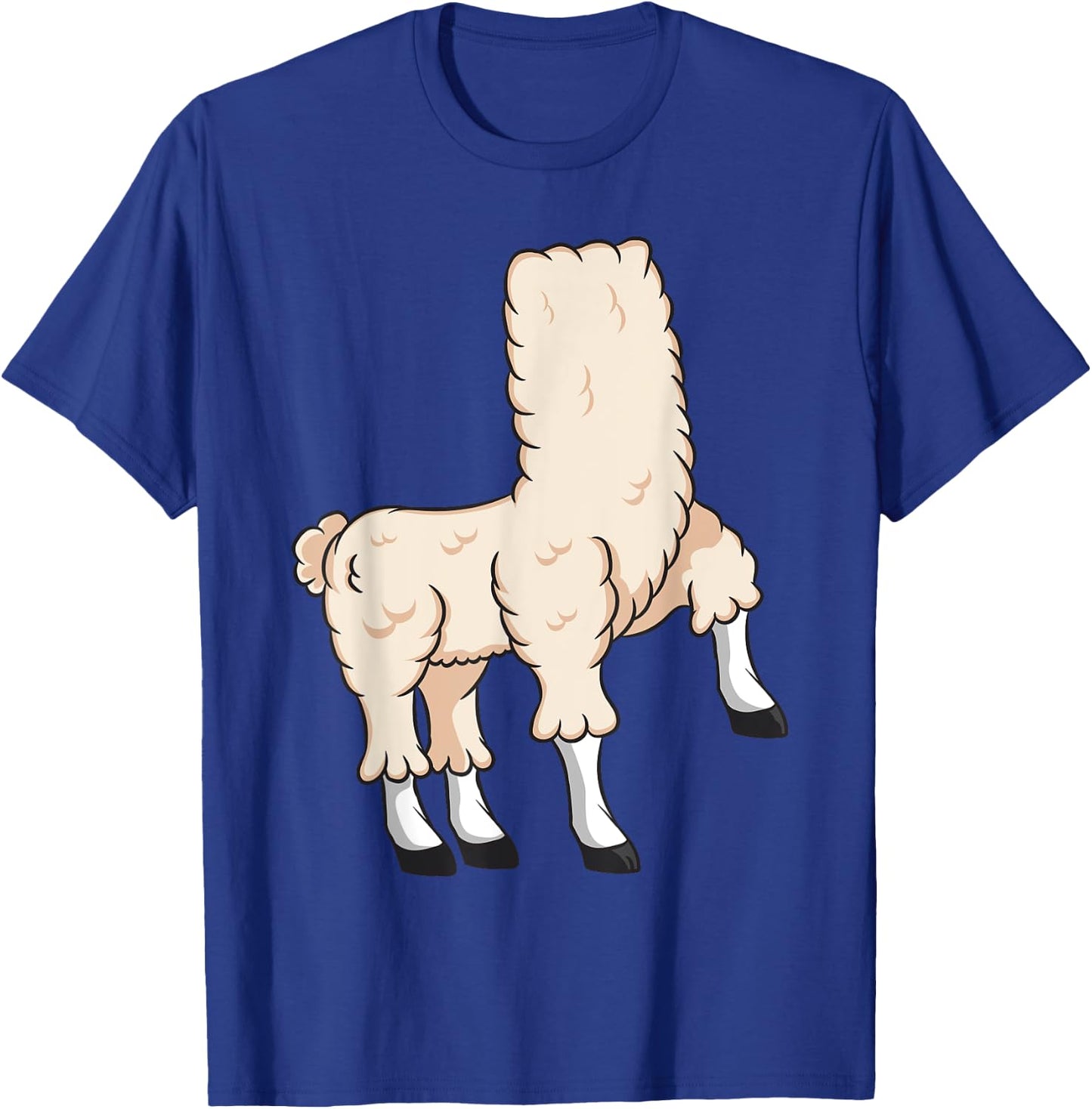 Llama Costume Halloween Easy Cosplay Last Minute Outfit T-Shirt - T-Shirt | Royal