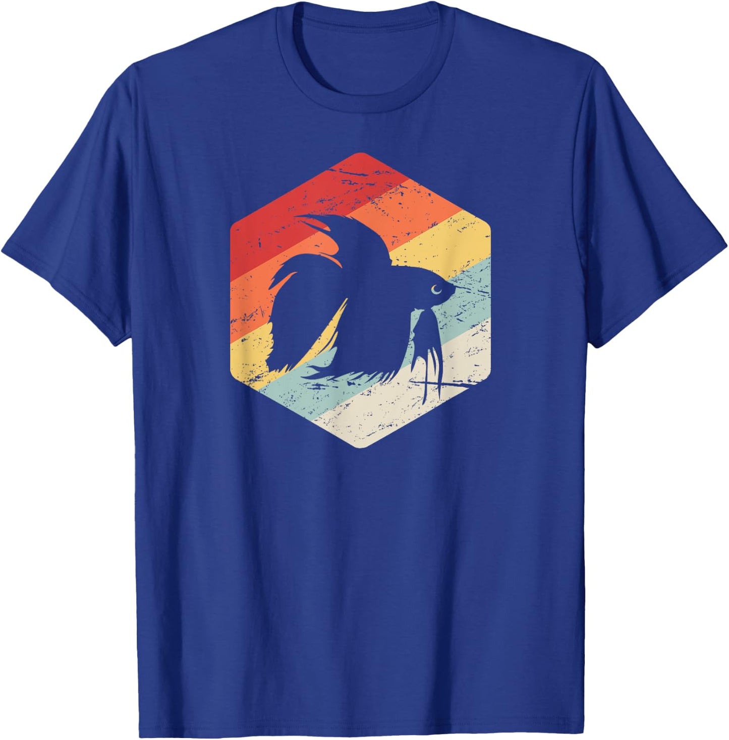 Retro Vintage Freshwater Aquarium Betta Fish T-Shirt - T-Shirt | Royal