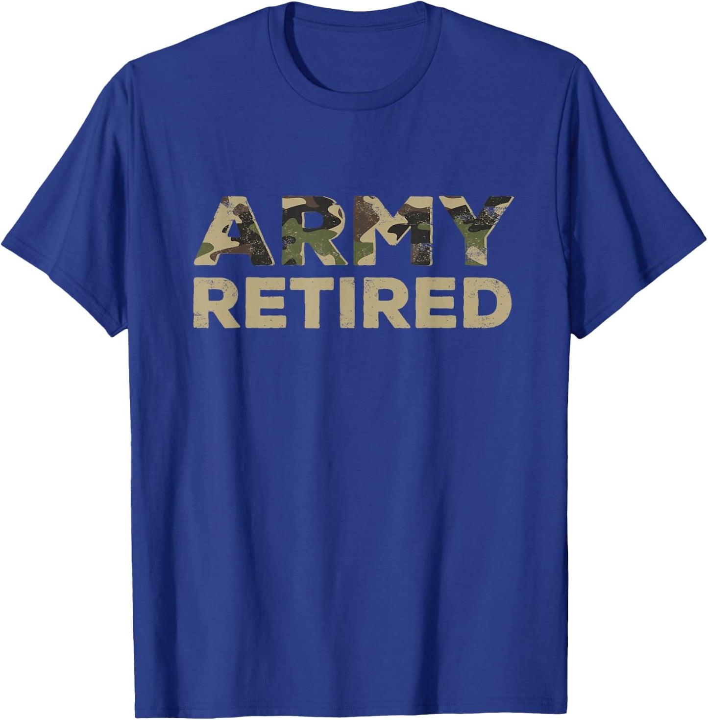 Army Retired Military U.S. Army Retirement Veteran T-Shirt - T-Shirt | Royal