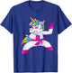 Ninja Unicorn Karate Taekwondo Kung Fu Fighting Unicorn T-Shirt - T-Shirt | Royal