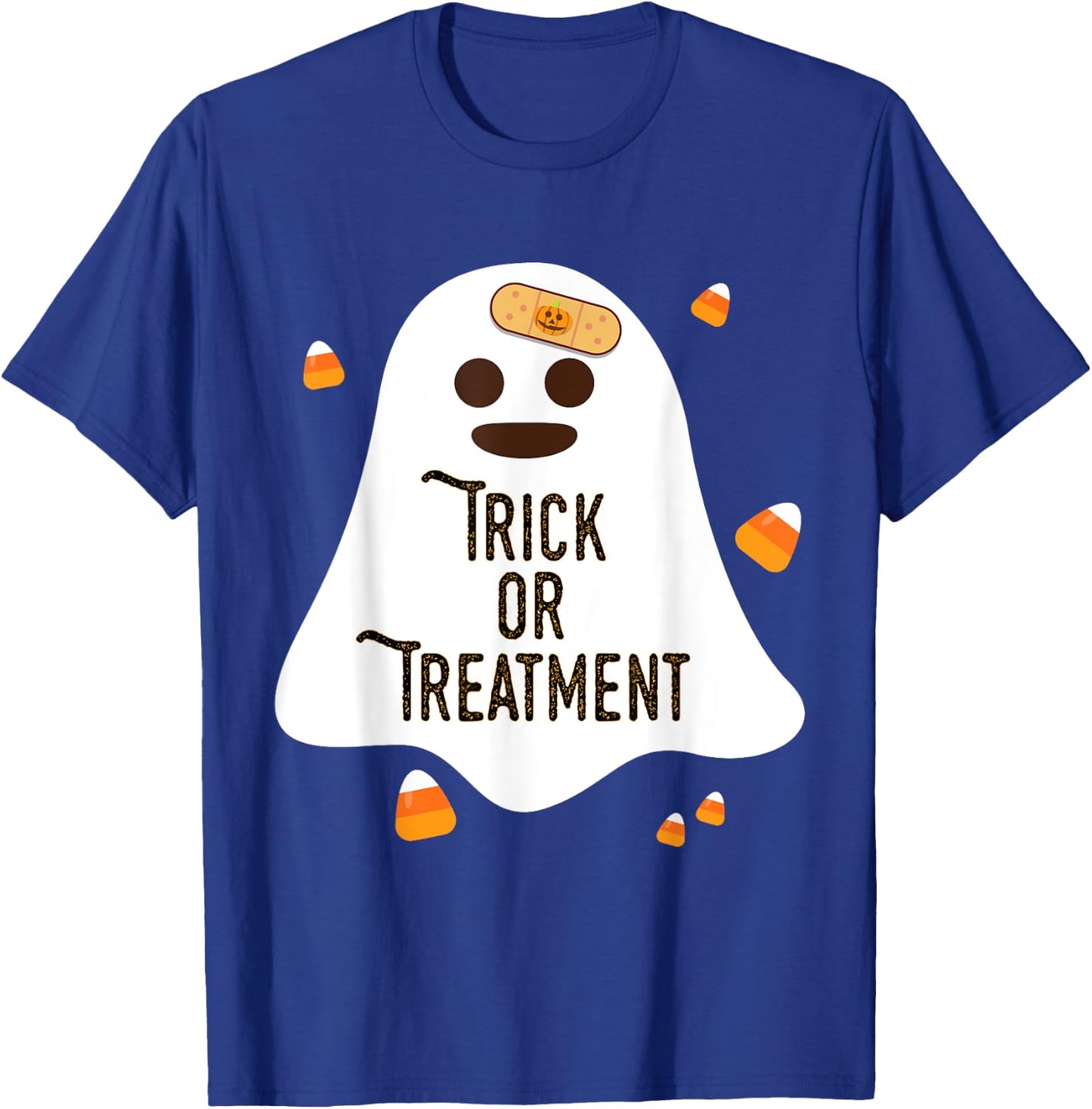 Doctor and Nurse Halloween Trick or Treatment T-Shirt - T-Shirt | Royal