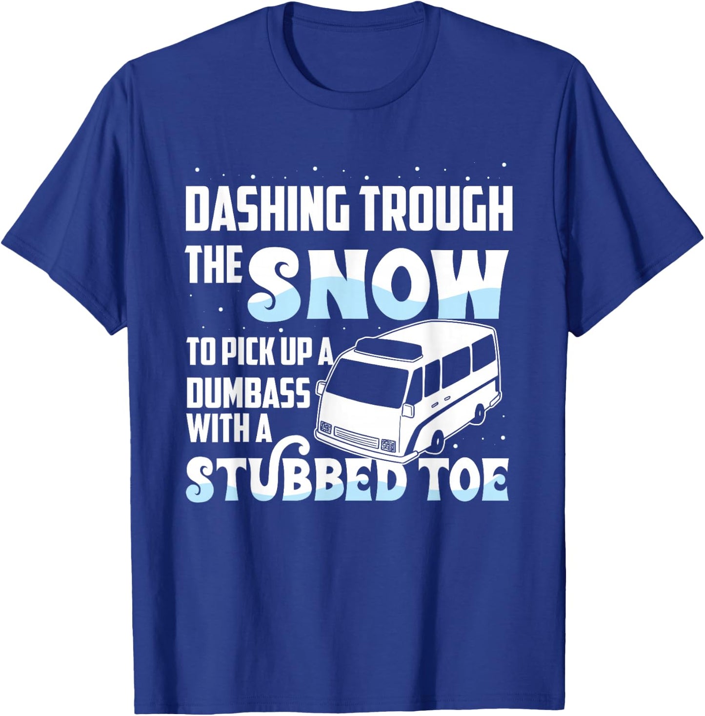 Funny EMT First Responder Paramedic Christmas Winter T-Shirt - T-Shirt | Royal