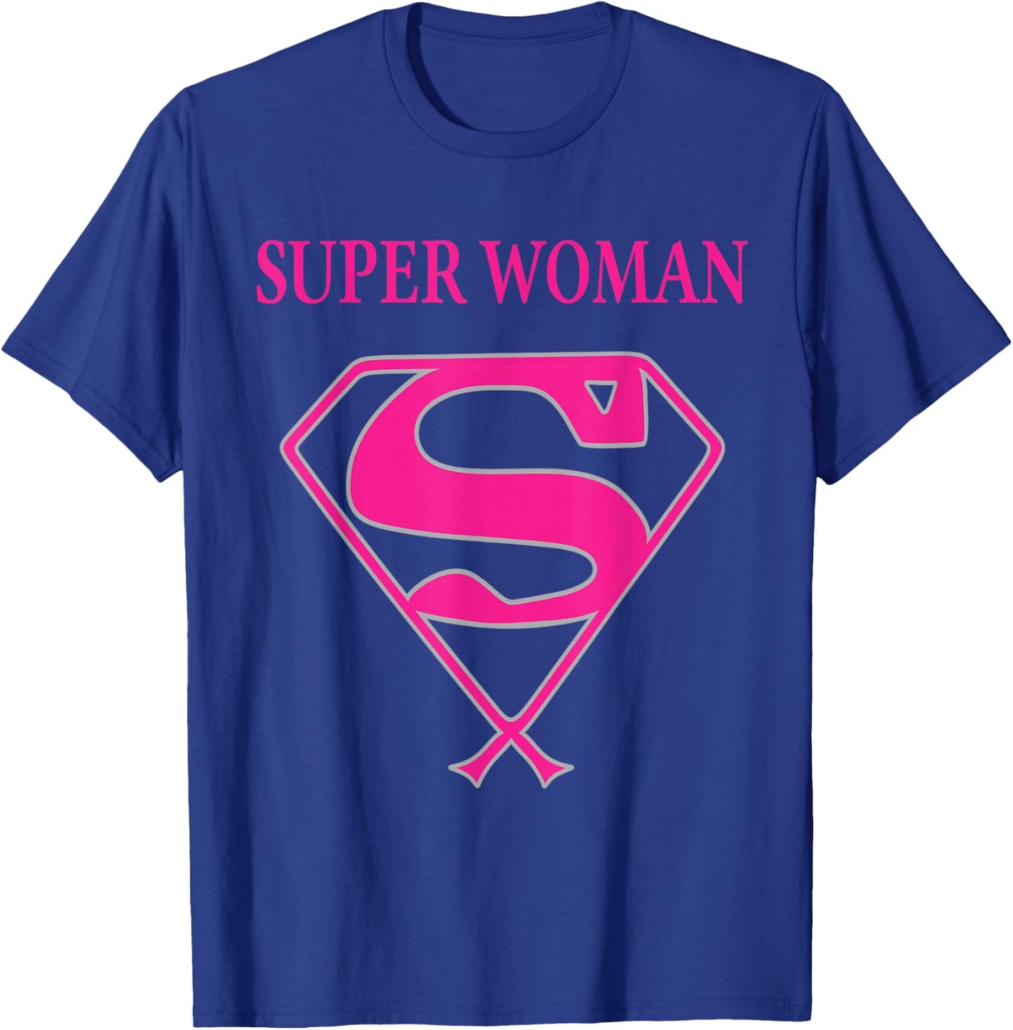 Super Woman (Breast Cancer Awareness) T-Shirt - T-Shirt | Royal