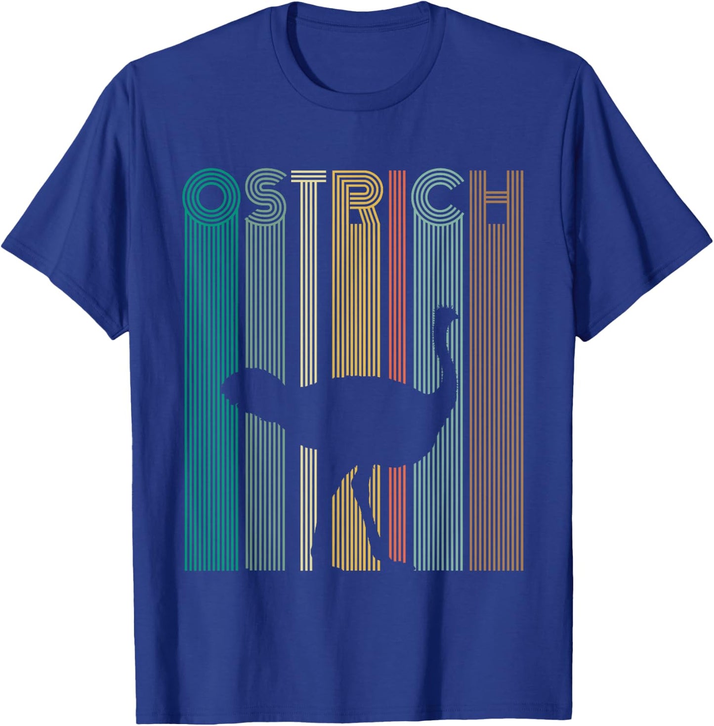 Vintage Ostrich Retro Ostrich Shirt Women Men Kids T-Shirt - T-Shirt | Royal