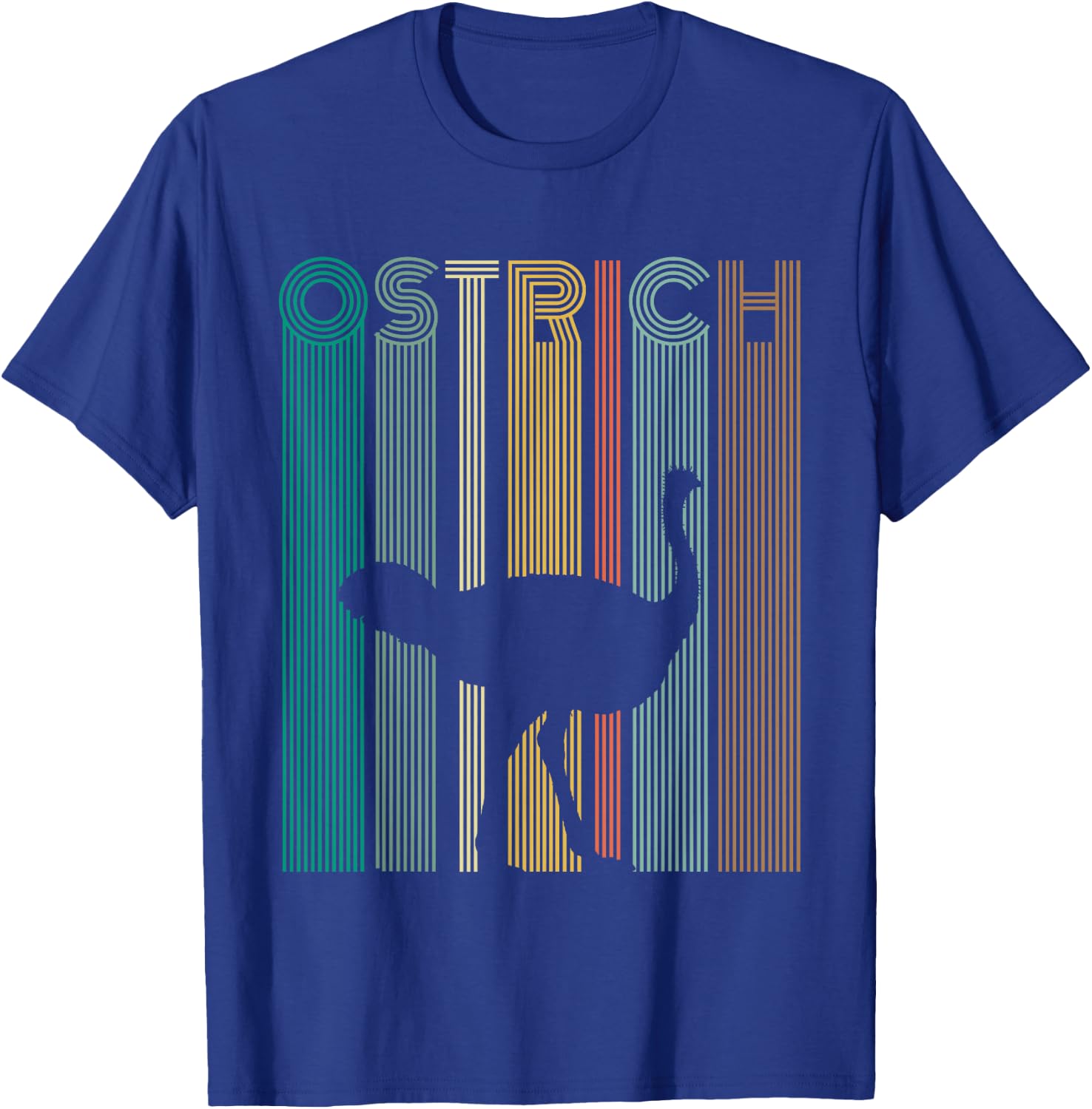Vintage Ostrich Retro Ostrich Shirt Women Men Kids T-Shirt - T-Shirt | Royal