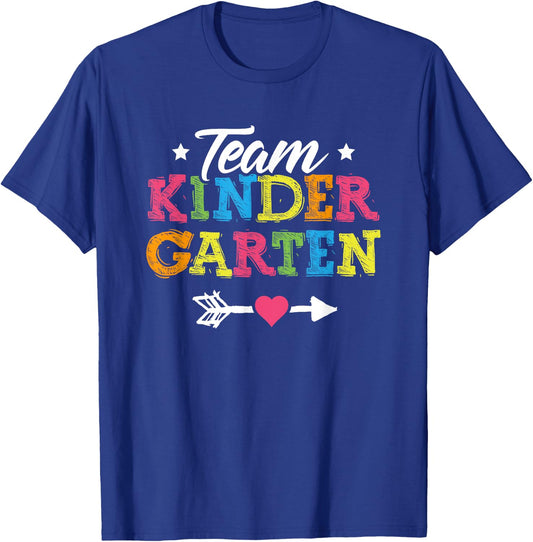 Team Kindergarten Shirt Teacher Student Kids Back To School T-Shirt - T-Shirt | Royal