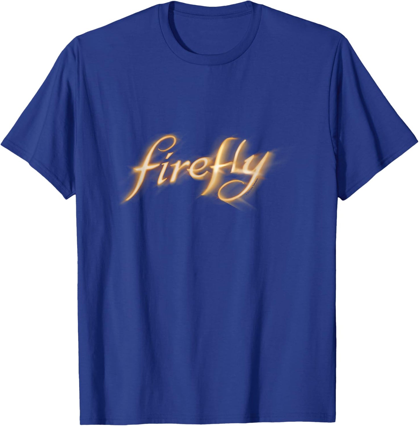 Firefly Iconic Light Trace Big Chest Text Logo T-Shirt - T-Shirt | Royal