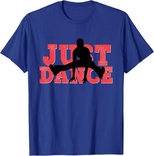 Dance Shirt Red Black Just Dancing Dancer Son Boy Man Mom T-Shirt - T-Shirt | Royal