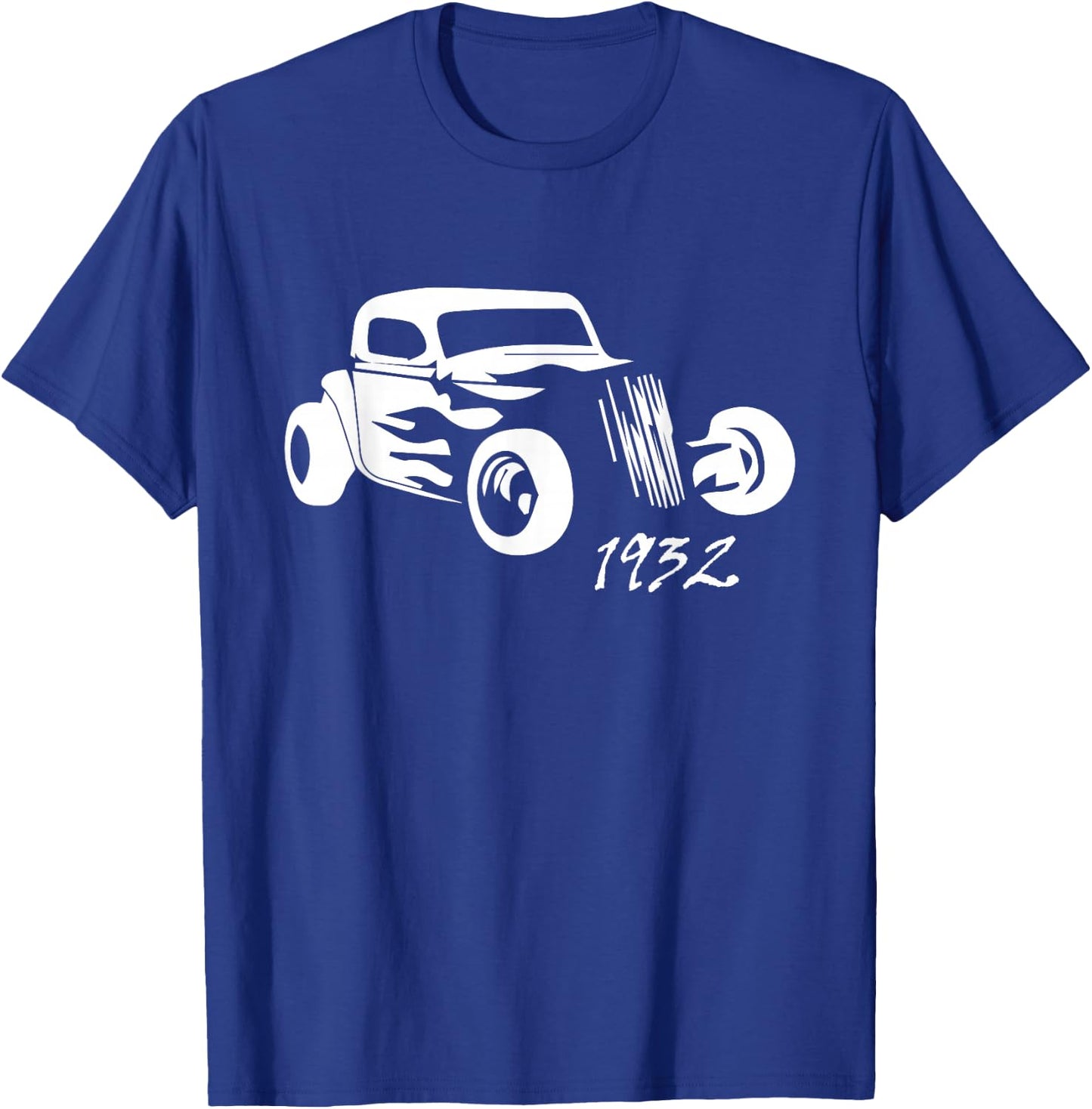 1932 Hot Rod Roadster Silhouette T-Shirt - T-Shirt | Royal