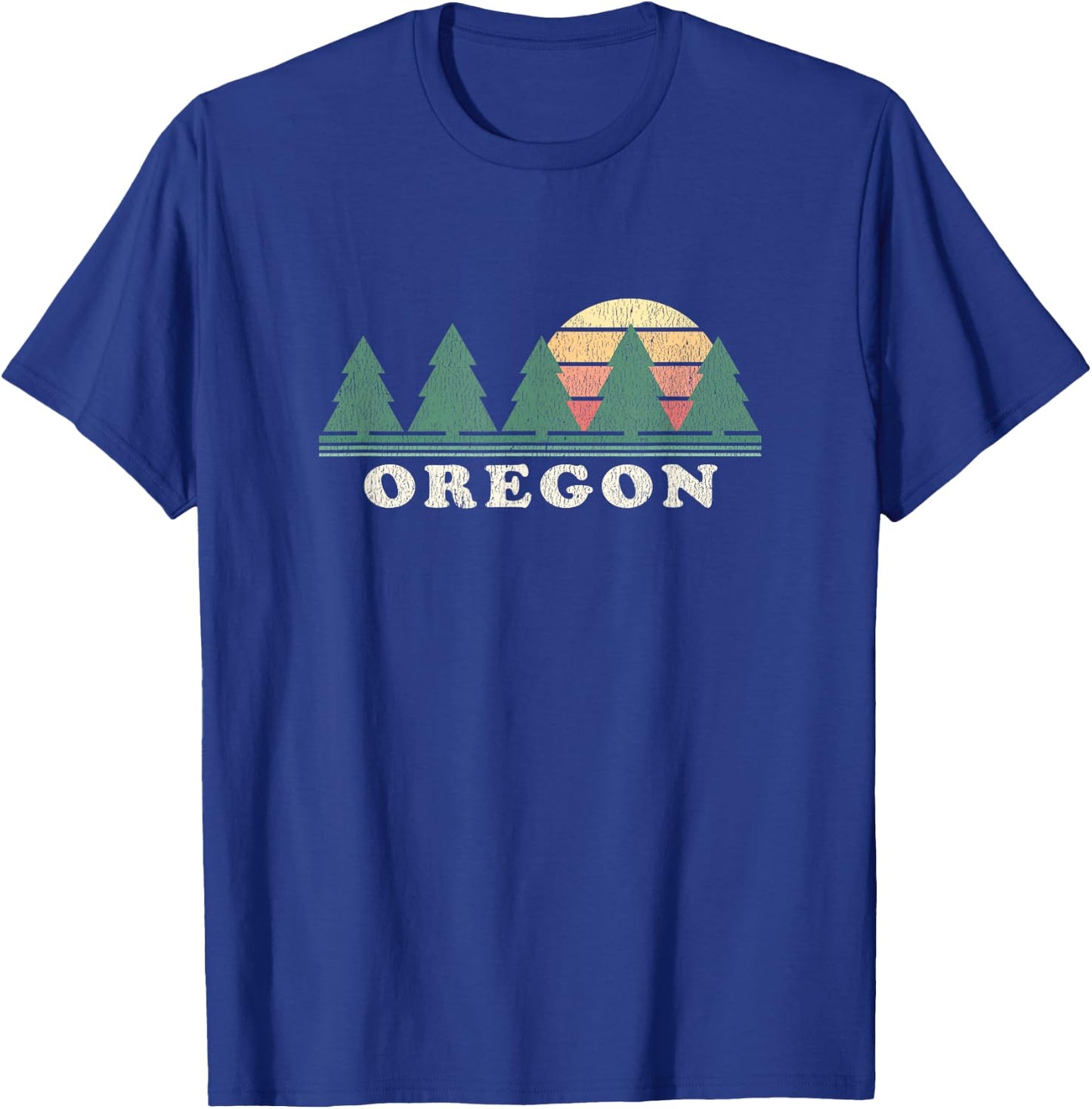 Oregon OR Vintage Retro 70s Design T-Shirt - T-Shirt | Royal