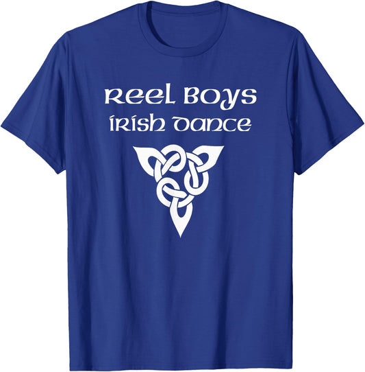 Reel Boys Irish Dance Tri Celtic Knot Boy Irish Dancer Gift T-Shirt - T-Shirt | Royal