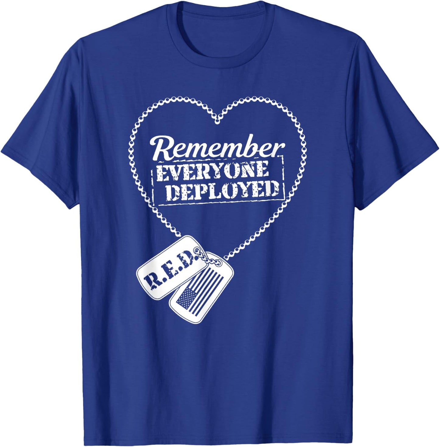 Distressed R.E.D. Friday - Remember Everyone Deployed T-Shirt - T-Shirt | Royal