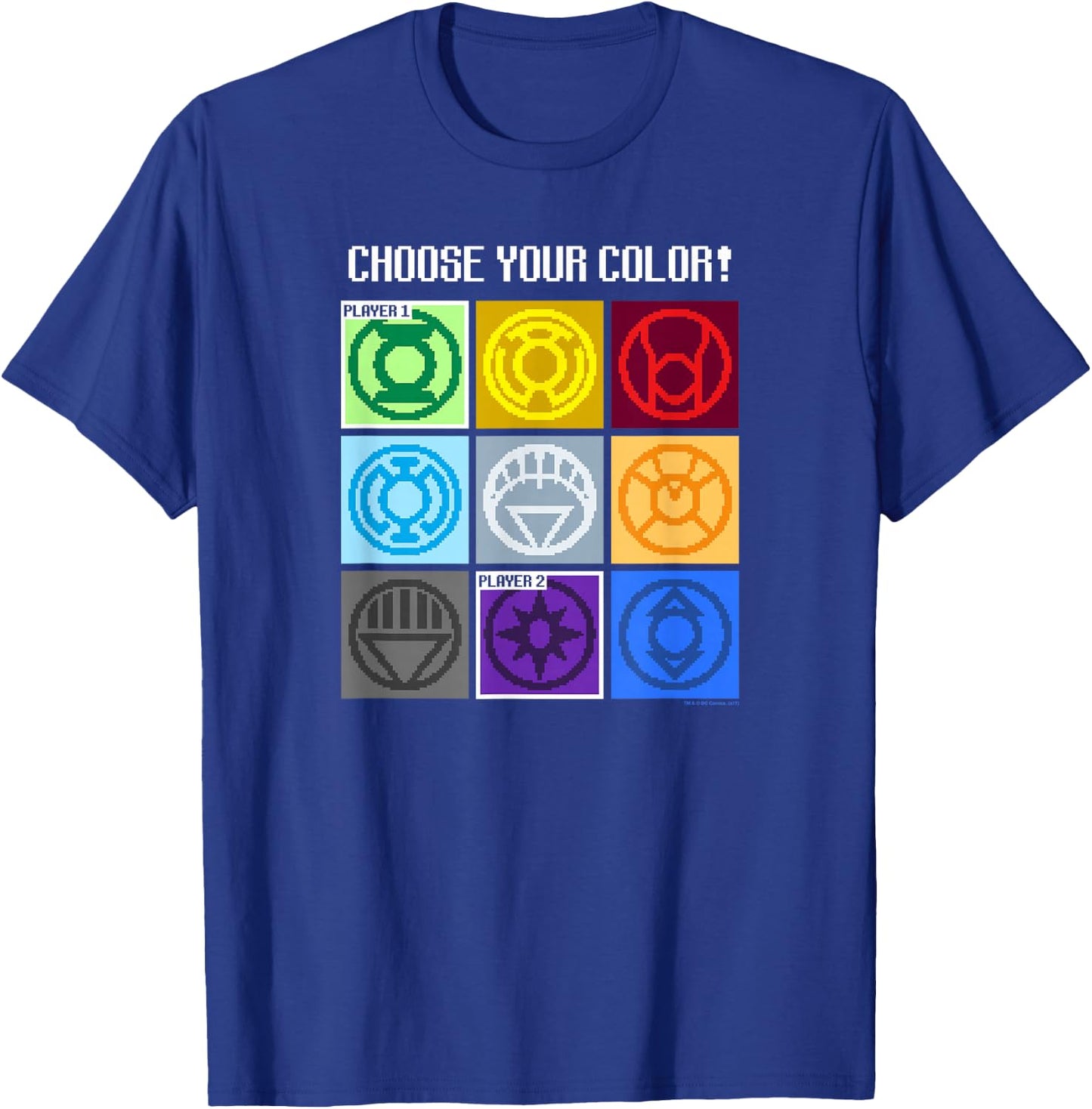 Green Lantern Choose Your Color T-Shirt - T-Shirt | Royal