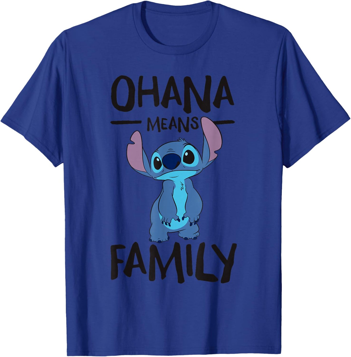 Lilo & Stitch - Ohana Means Family T-Shirt - T-Shirt | Royal