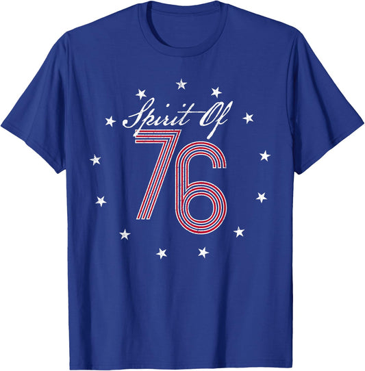 Spirit of 76 Patriotic 41st Birthday Shirt T-Shirt - T-Shirt | Royal