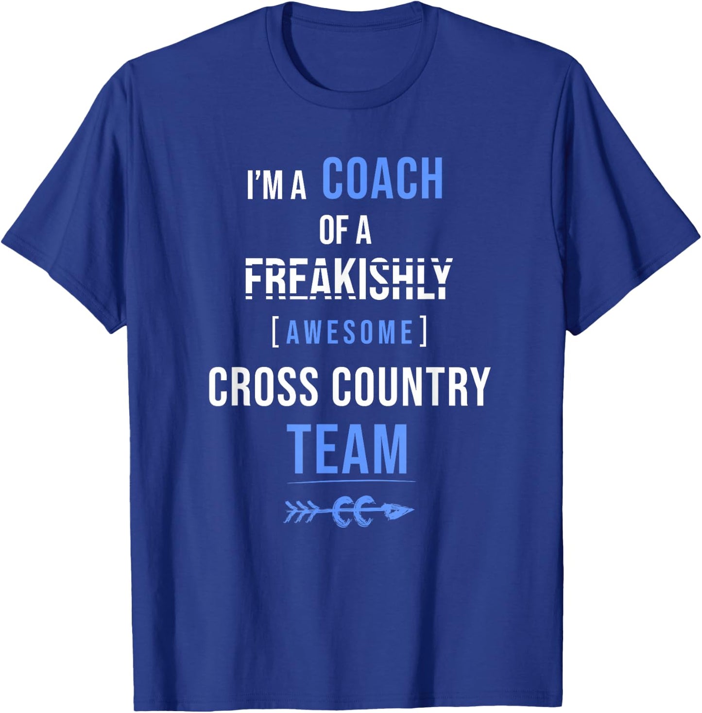 I'm A XC Coach Shirt | Cross Country Coach Gift CC Team Gift T-Shirt - T-Shirt | Royal