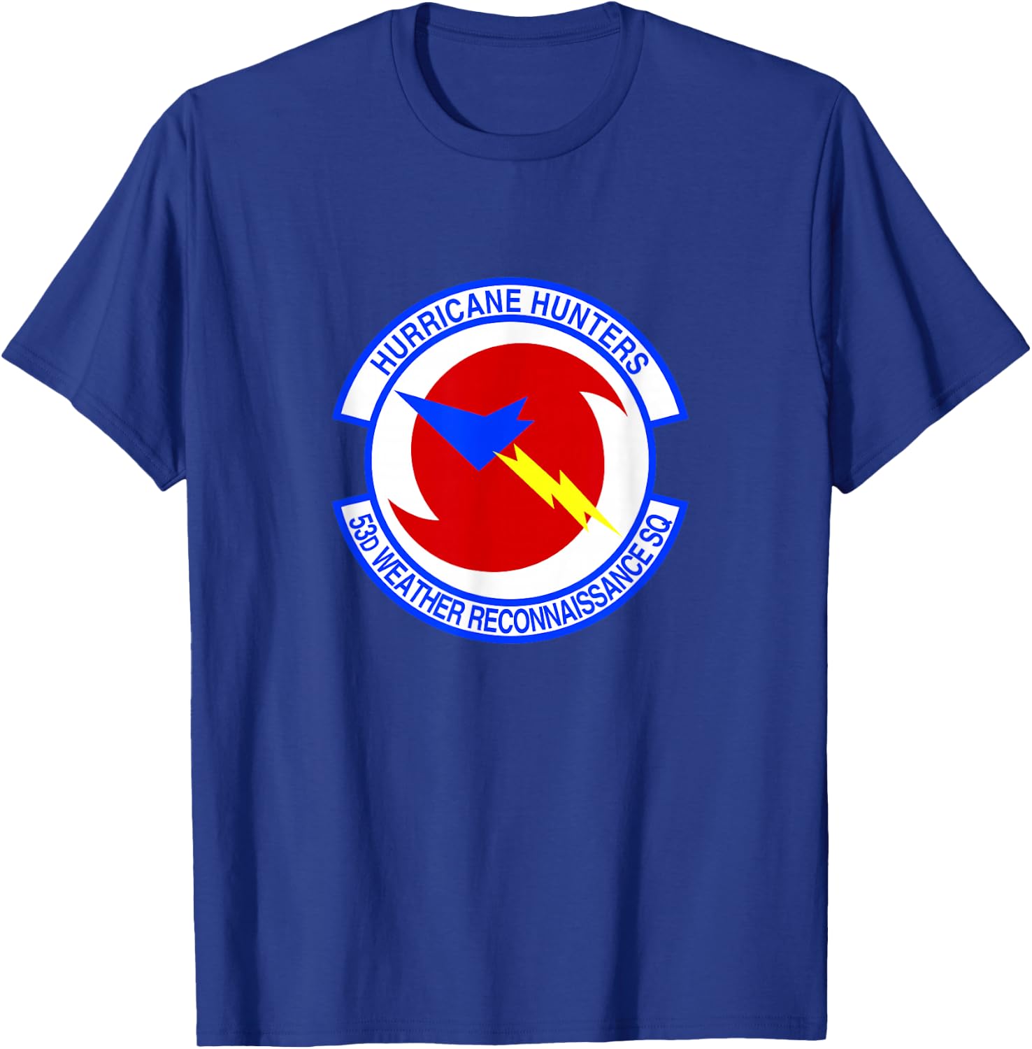 Hurricane Hunters 53d Weather Reconnaissance USAF T-Shirt - T-Shirt | Royal