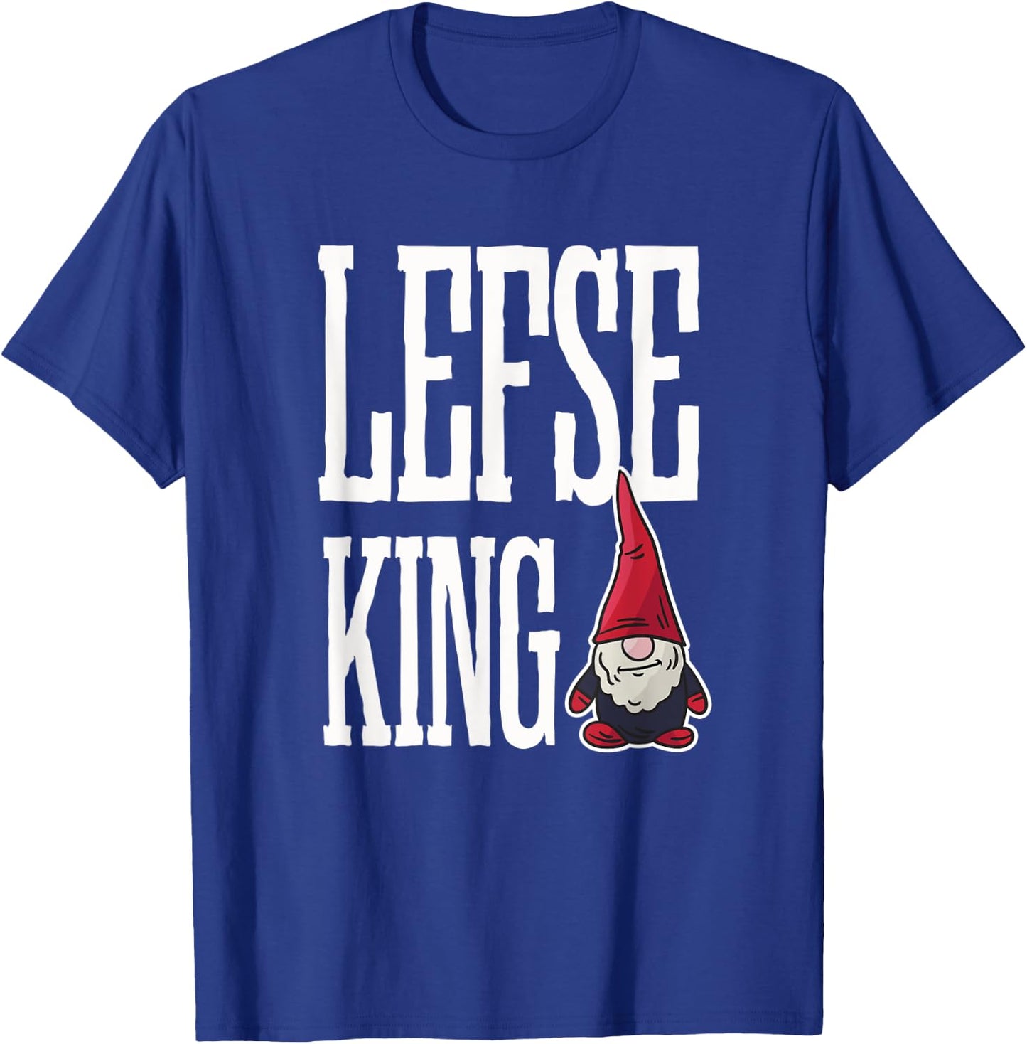 Lefse King | Norwegian Lefse Rolling Christmas T-Shirt - T-Shirt | Royal