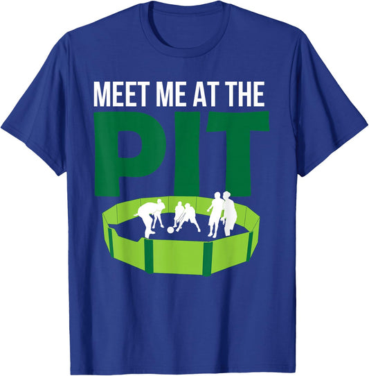 GaGa Ball Meet Me At The Pit Hexagon Octagon Game Lover Gift T-Shirt - T-Shirt | Royal
