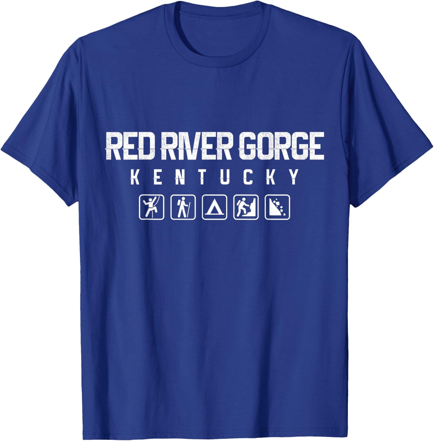 Red River Gorge, Kentucky Outdoor T-Shirt - T-Shirt | Royal
