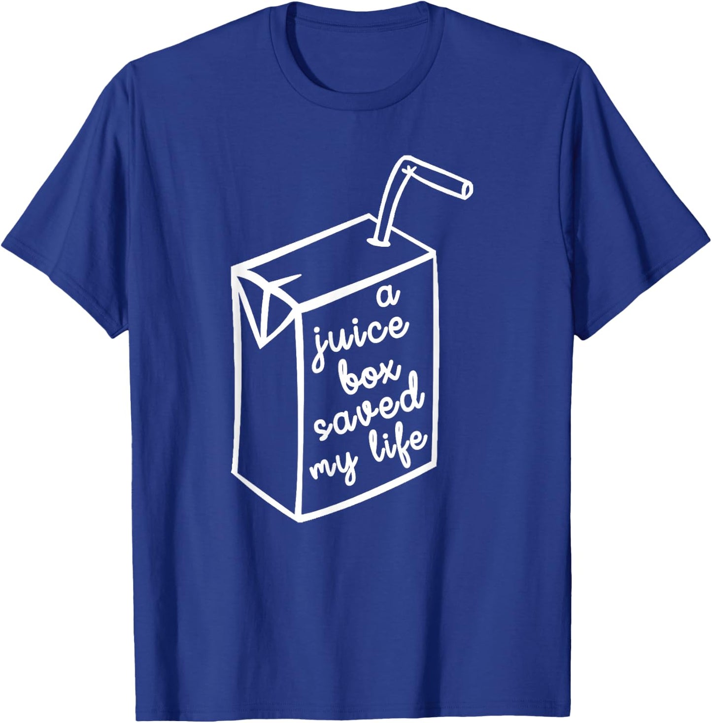 Funny Type 1 Diabetes Shirt - Juice Box Saved My Life T-Shirt - T-Shirt | Royal