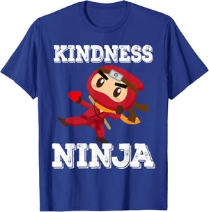 Anti Bullying Kindness Ninja School Teacher Student T-Shirt - T-Shirt | Royal
