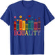 Floral Flower Book Equality Human Rights Women's Rights T-Shirt - T-Shirt | Royal