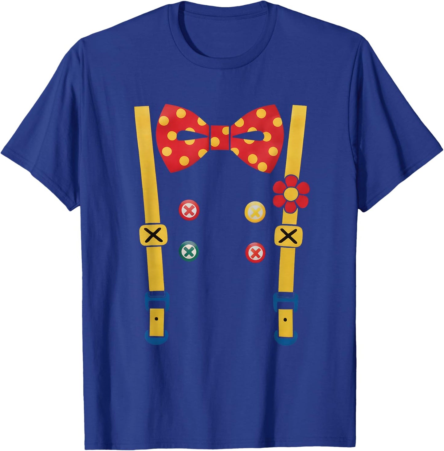 Rodeo Clown Halloween Costume Cosplay Funny Circus Clown T-Shirt - T-Shirt | Royal