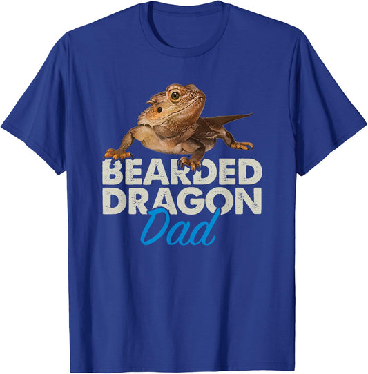 Bearded Dragon Dad Pet Reptile Lizard Owner T-Shirt - T-Shirt | Royal