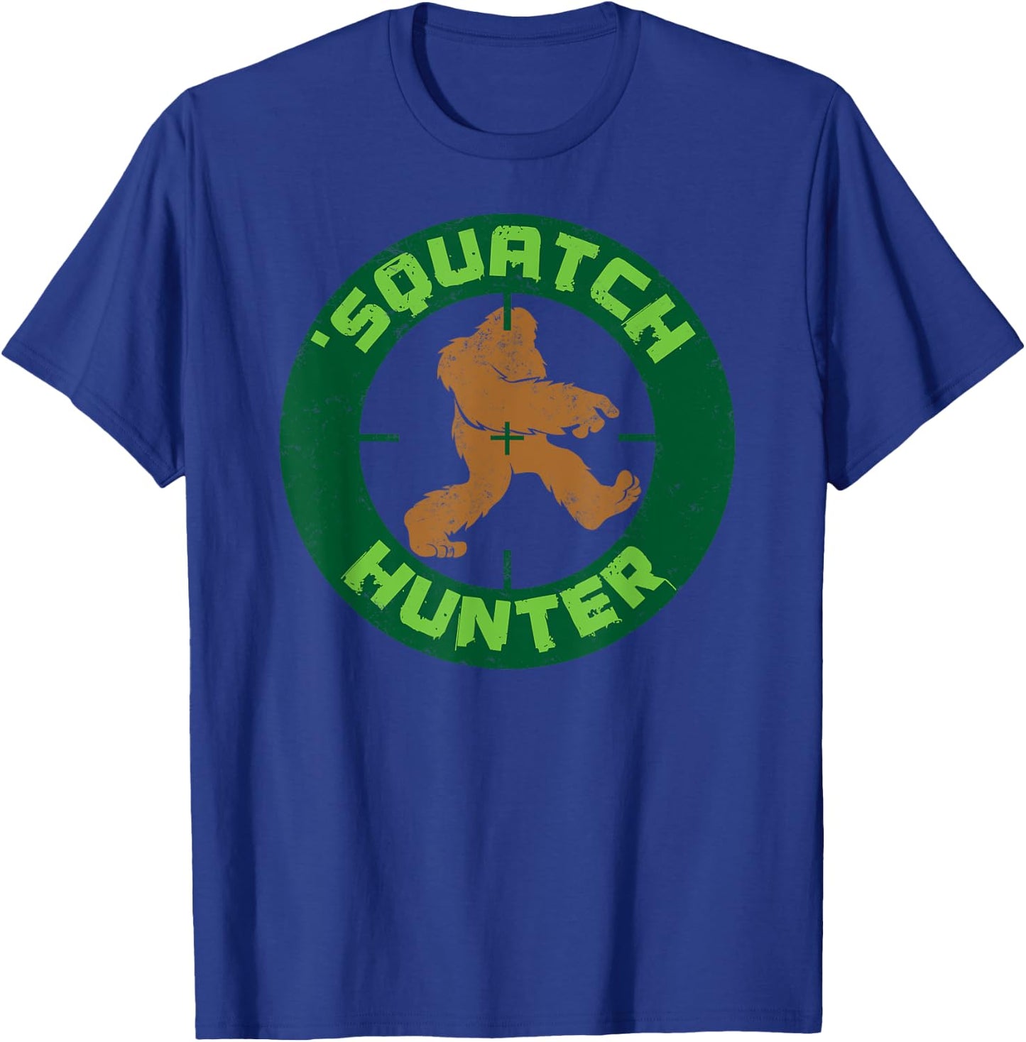 Squatch Hunter , Funny Sasquach Bigfoot Hunting T-Shirt - T-Shirt | Royal