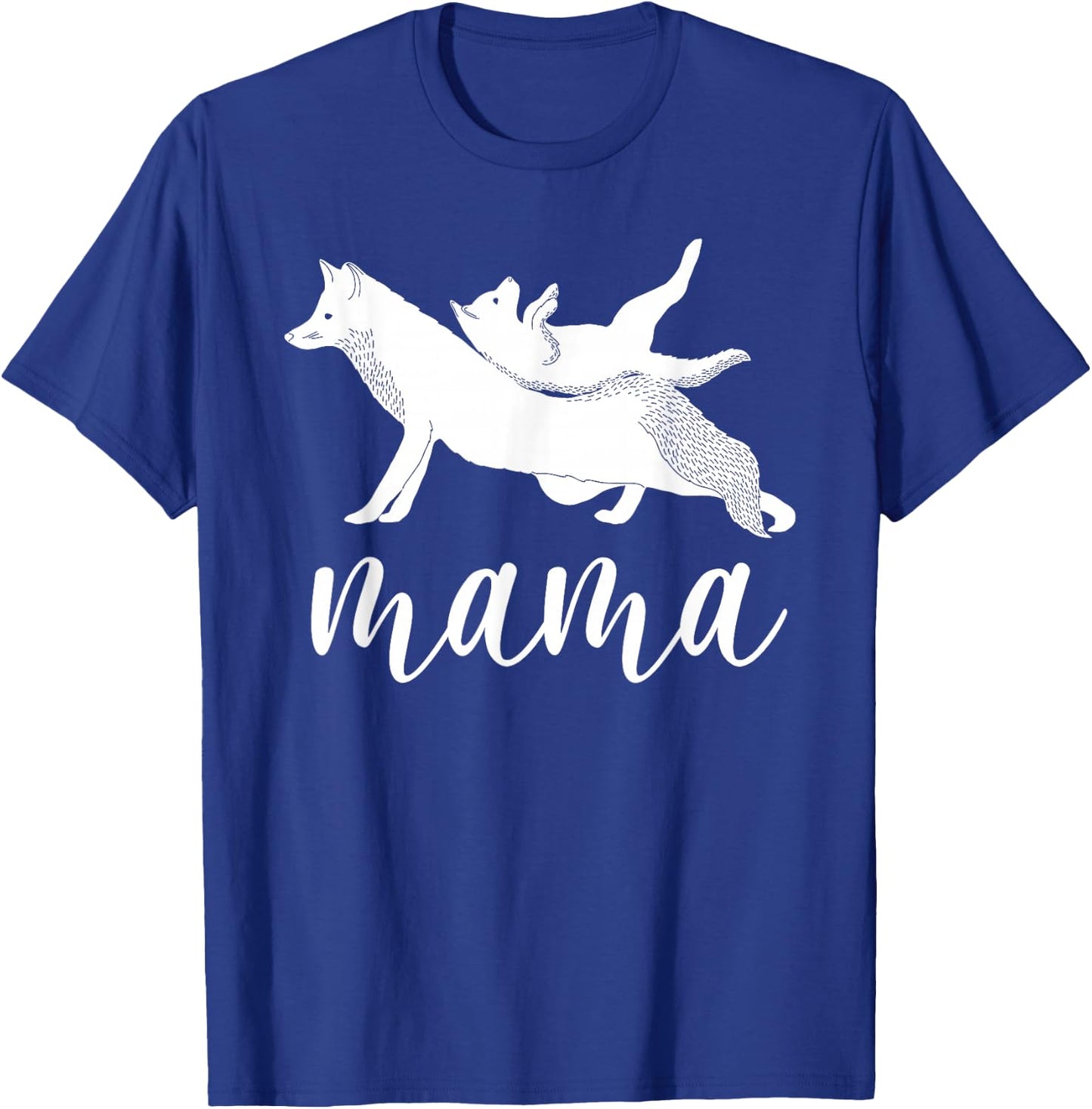 Mama Wolf & Baby Wolf Love for Mom and Kids - Mothers Day T-Shirt - T-Shirt | Royal