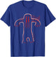 Native American Bigfoot -Sasquatch Petroglyph Cave Art T-Shirt - T-Shirt | Royal