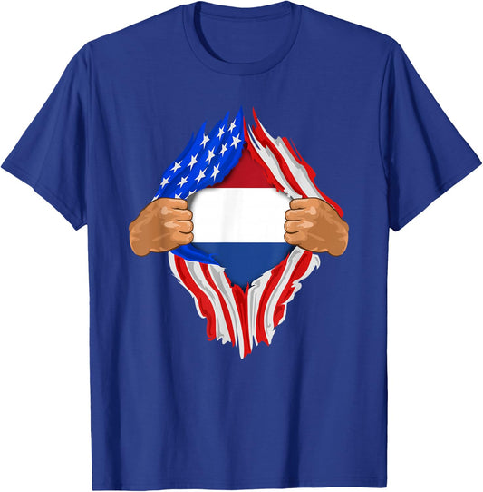 Dutch Blood Inside Me | The Netherlands Flag Gift T-Shirt - T-Shirt | Royal