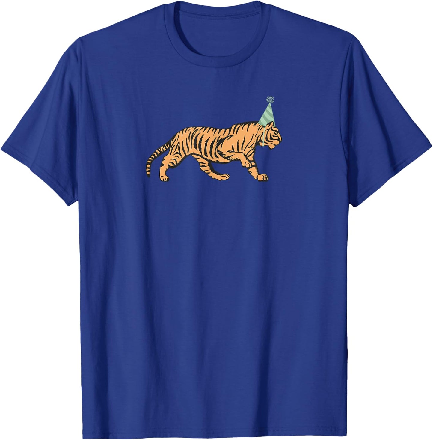 Tiger Birthday , Tiger Animal Kids Birthday Shirt T-Shirt - T-Shirt | Royal