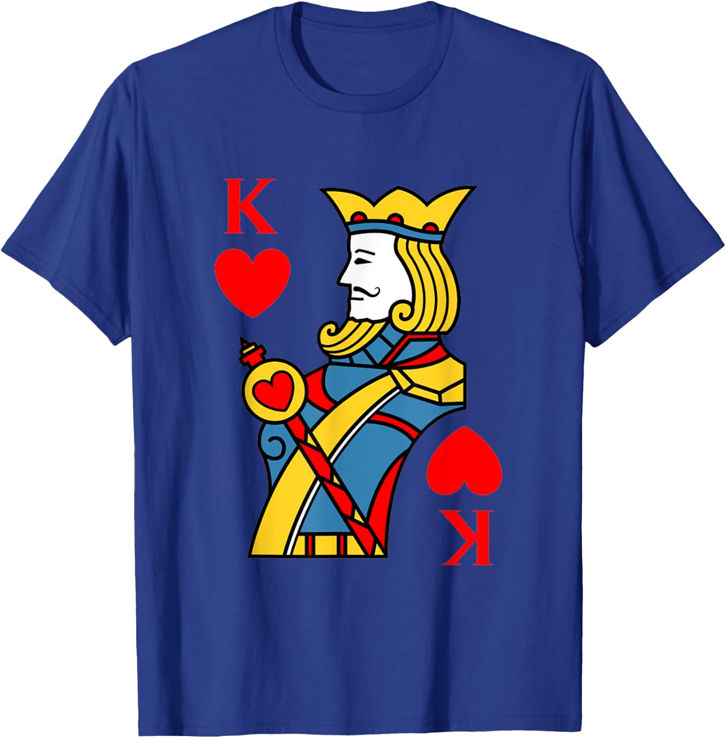 King of Hearts Playing Card Costume Halloween Deck of Cards T-Shirt - T-Shirt | Royal